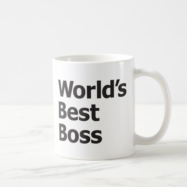 Taza De Café Mejor Boss del mundo (Derecha)