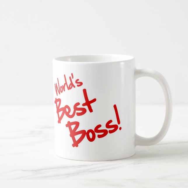 Taza De Café Mejor Boss del mundo (Derecha)