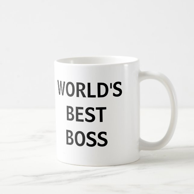 TAZA DE CAFÉ MEJOR BOSS DEL MUNDO (Derecha)