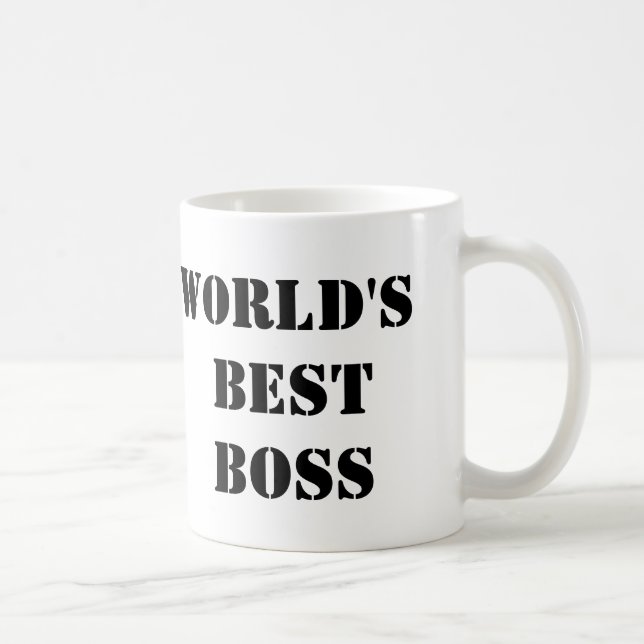 Taza De Café Mejor Boss del mundo de la oficina (Derecha)