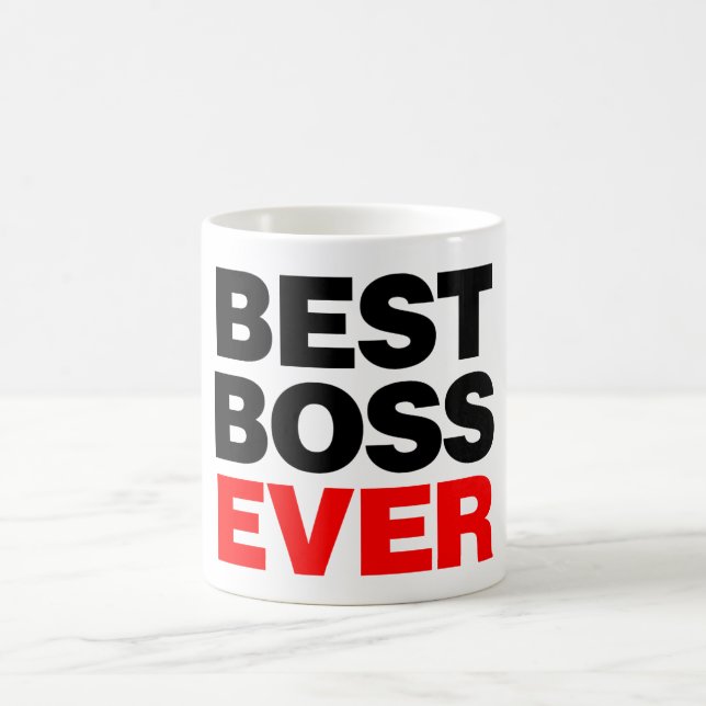Taza De Café Mejor Boss nunca (Centro)