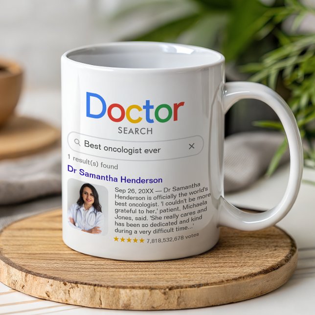 Taza De Café Mejor Búsqueda Médica Alguna Vez Con Foto Y Mensaj (Subido por el creador)