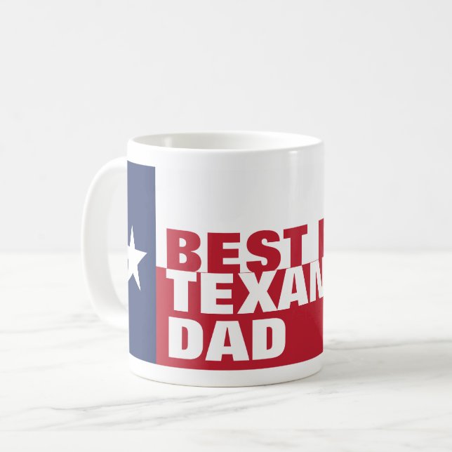 Taza De Café Mejor café de TEXAN DAD Mug (Anverso izquierdo)