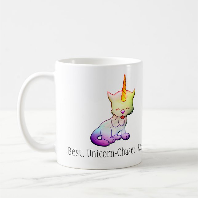 Taza De Café Mejor Chaser De Unicornio Que Haya Unicornio (Izquierda)