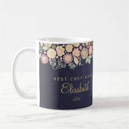 Taza De Café Mejor chef nunca nombre personalizado elegante rús