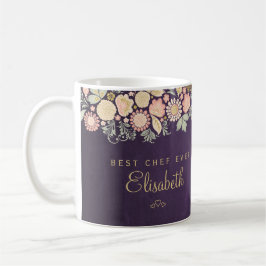Taza De Café Mejor chef nunca nombre personalizado elegante rús