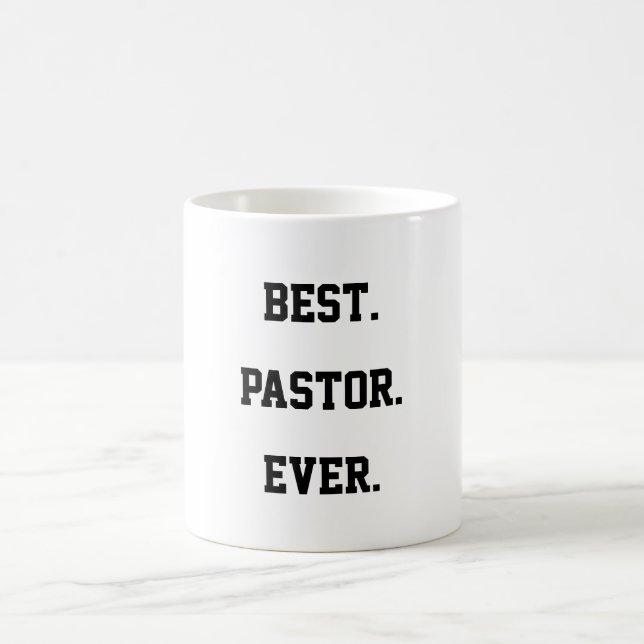 Taza De Café Mejor Cita de Pastor (Centro)