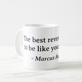 Taza De Café Mejor Cita de Venganza de Marcus Aurelius