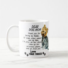 Taza De Café Mejor cita de Yorkie Mom