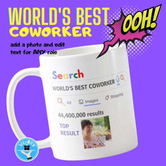 Taza De Café MEJOR COLABORADOR DEL MUNDO - Resultados divertido (Subido por el creador)