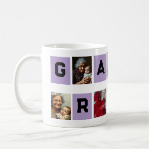 Taza De Café Mejor Collage de fotos de la Abuela de siempre