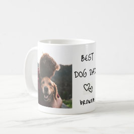 Taza De Café Mejor Collage de fotos de nombre Mascota personali