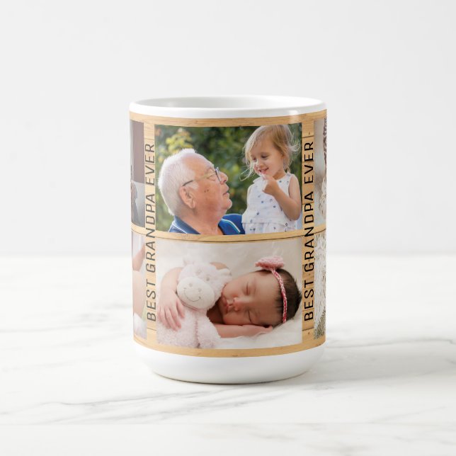 Taza De Café Mejor Collage de Personalizados fotográficos del a (Centro)
