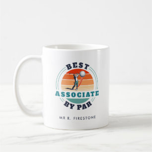Taza De Café Mejor Compañero de Trabajo Por Par Amante del Golf