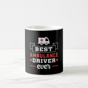 Taza De Café Mejor Conductor de Ambulancias Emergencia Paramédi