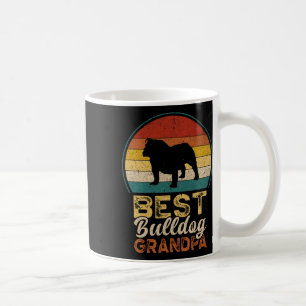 Taza De Café Mejor cosecha de atardecer del abuelo de Bulldog r