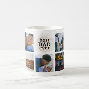 Taza De Café Mejor DAD Personalizado Oro Multofoto Mug