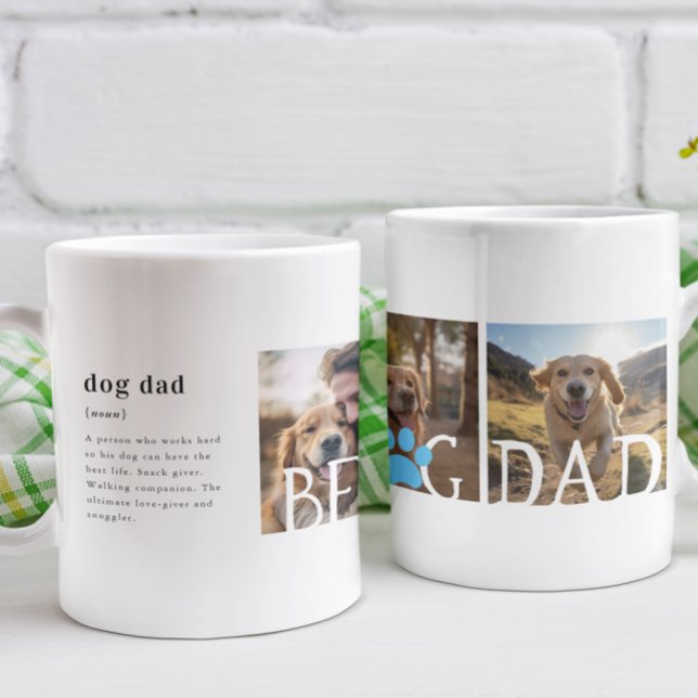 Taza De Café Mejor definición de papá perro | Tres fotos (Subido por el creador)