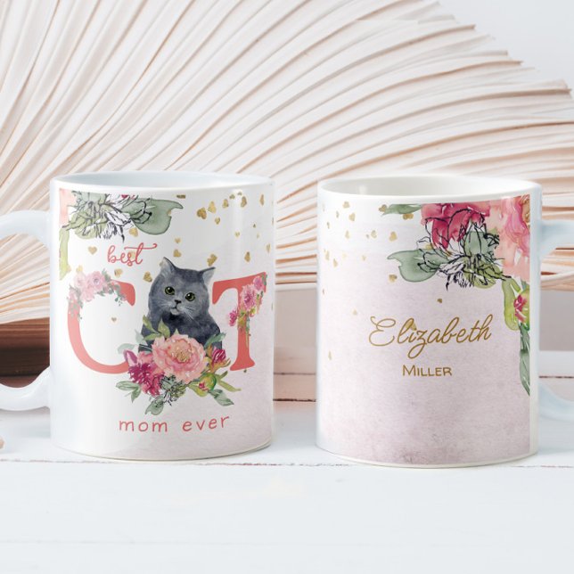 Taza De Café Mejor Día de la Madre del Ilustracion Gato que jam (Subido por el creador)