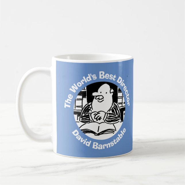 Taza De Café Mejor Director del Mundo para Personalizar (Izquierda)