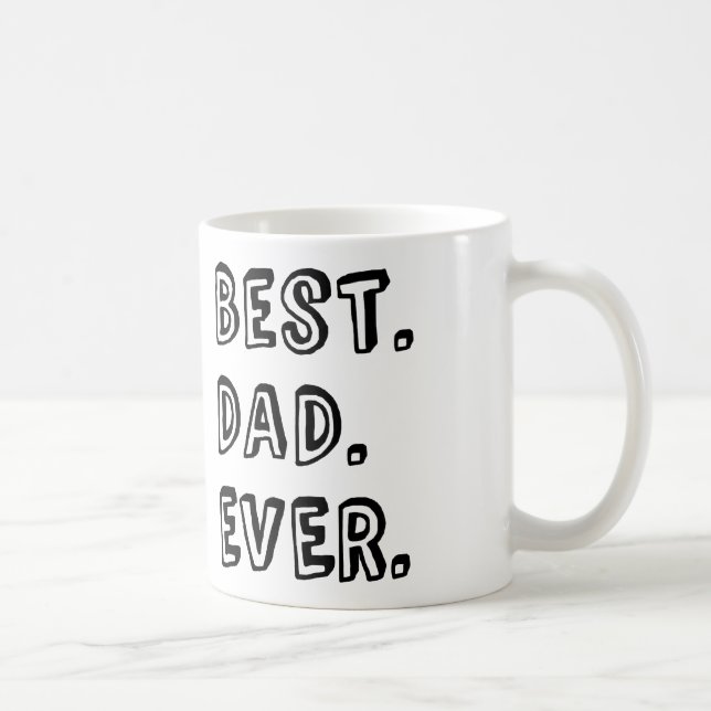 Taza De Café Mejor diseño de texto para papa (Derecha)