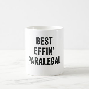 Taza De Café Mejor Effin de Paralegal