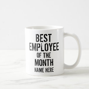 TAZA DE CAFÉ MEJOR EMPLEADO DEL MES PERSONALIZAR