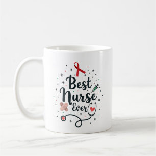 Taza De Café Mejor Enfermera del Mundo – Nombre Personalizado