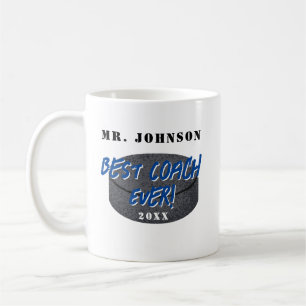 Taza De Café Mejor entrenador de hockey sobre hielo de todos lo
