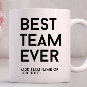 Taza De Café Mejor equipo de siempre Mug, Navidades de Coworker