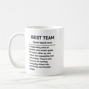 Taza De Café Mejor equipo de todos los tiempos Agradecimiento