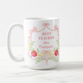 Taza De Café Mejor Escudo de la Escuela de Maestros