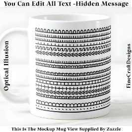 Taza De Café Mejor Estar Dormido Mensaje Oculto 086 Divertido 