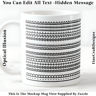 Taza De Café Mejor Estar Dormido Mensaje Oculto 086 Divertido
