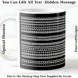 Taza De Café Mejor Estar Dormido Mensaje Oculto 086W Novedad