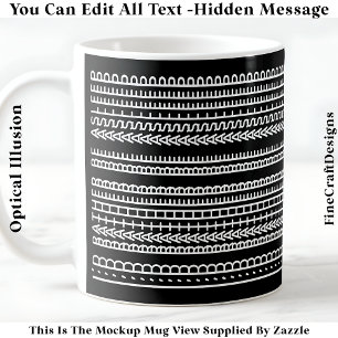 Taza De Café Mejor Estar Dormido Mensaje Oculto 086W Novedad