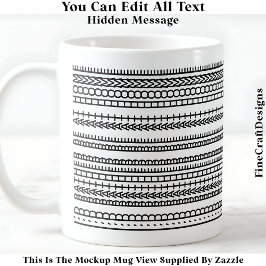 Taza De Café Mejor Estar En Casa Mensaje Oculto 084 Divertido