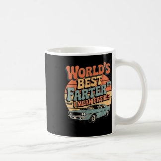 Taza De Café Mejor Farter del Mundo de Autos Retro Grasa