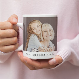 Taza De Café Mejor foto completa de la abuela nunca