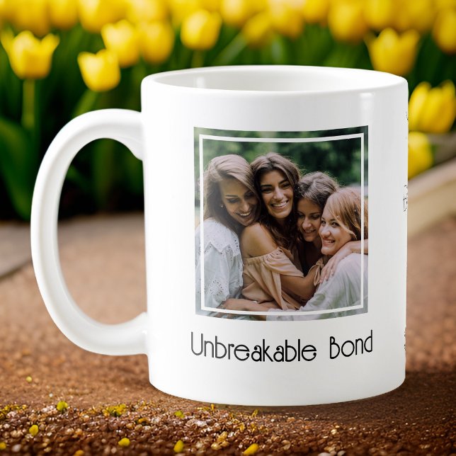 Taza De Café Mejor foto de bonos inquebrantables de amigos (Subido por el creador)