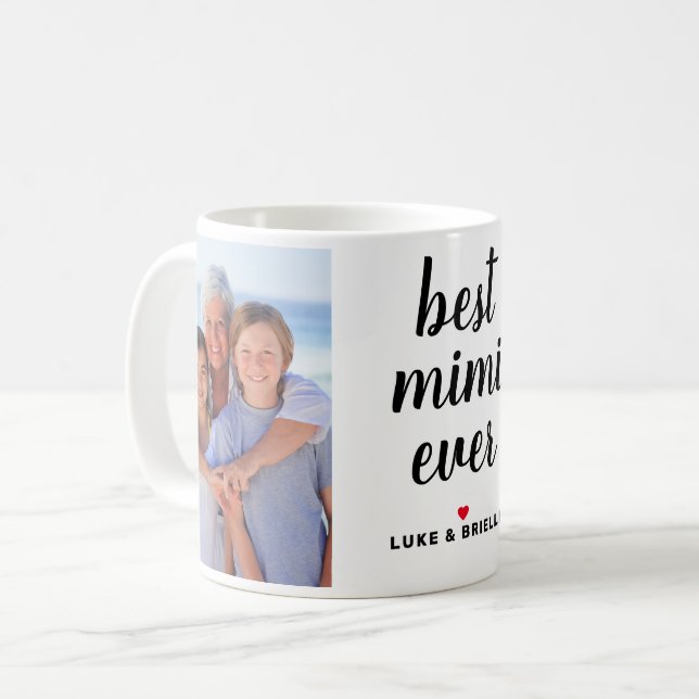 Taza De Café Mejor foto de Día de la Madre personalizada de Mim