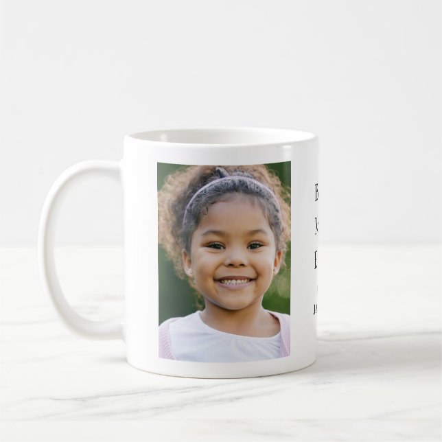 Taza De Café Mejor foto de mamá  (Izquierda)