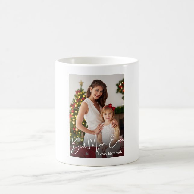 Taza De Café Mejor foto de mamá de Personalizado (Centro)