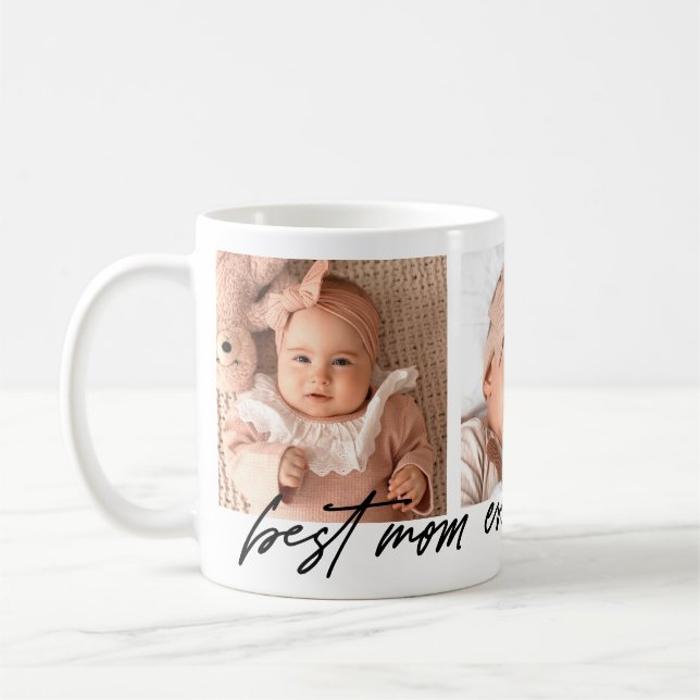 Taza De Café Mejor foto de mamá de siempre personalizada (Izquierda)