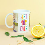 Taza De Café Mejor foto de mamá de todos los Personalizados<br><div class="desc">Personaliza esta taza con tu texto y fotos para crear un regalo único. Disponible en más colores.</div>