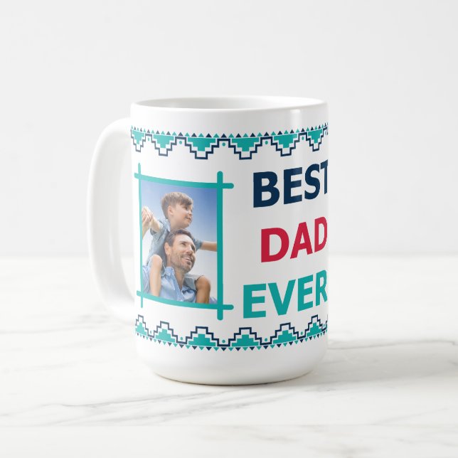 Taza De Café Mejor foto de papá (Anverso izquierdo)