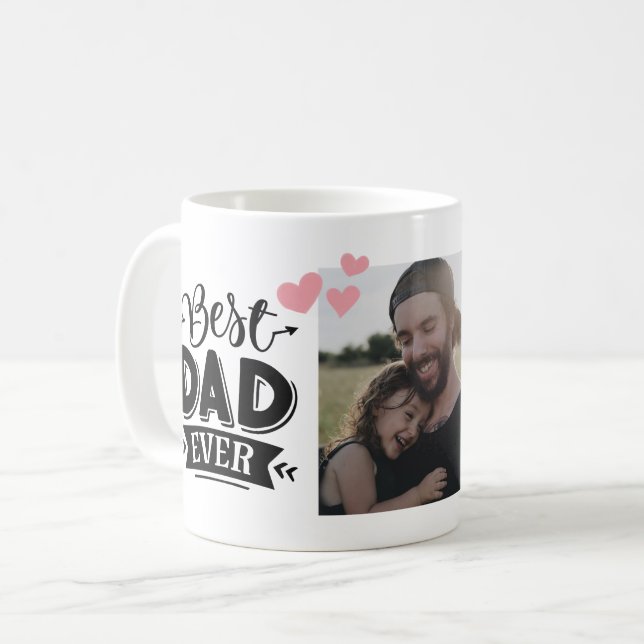 Taza De Café Mejor foto de papá (Anverso izquierdo)