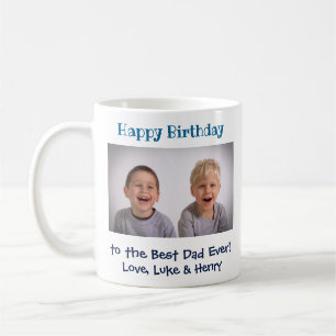 Taza De Café Mejor foto de papá en el cumpleaños