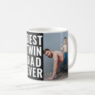 Taza De Café Mejor foto de papá gemelo nunca