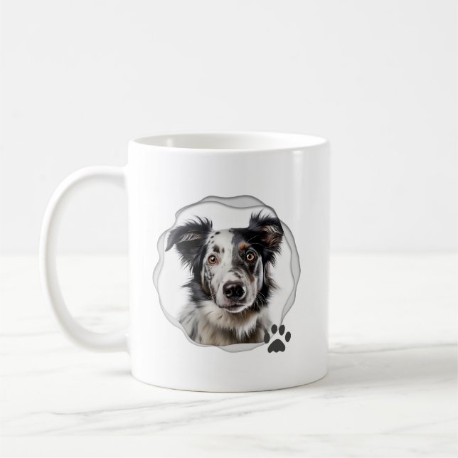 Taza De Café Mejor foto de papá perro (Izquierda)